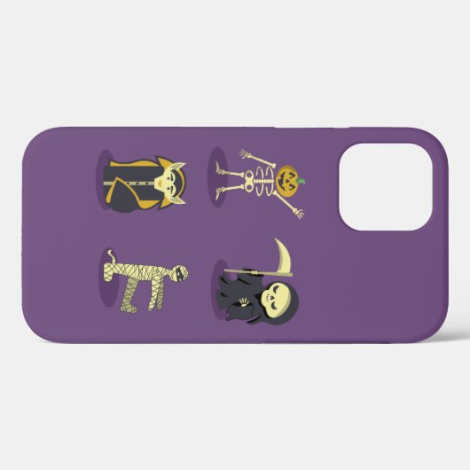 Halloween Skelet Dracula Mummy Grim Reaper Case-Mate iPhone Case (Achterkant (horizontaal))
