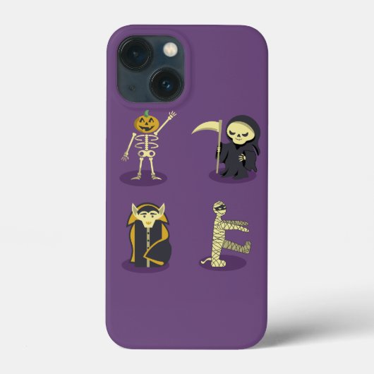Halloween Skelet Dracula Mummy Grim Reaper Case-Mate iPhone Case (Achterkant)