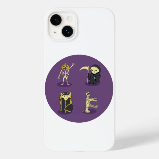 Halloween Skelet Dracula Mummy Grim Reaper Case-Mate iPhone Case (Achterkant)