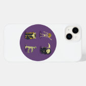 Halloween Skelet Dracula Mummy Grim Reaper Case-Mate iPhone Case (Achterkant (horizontaal))