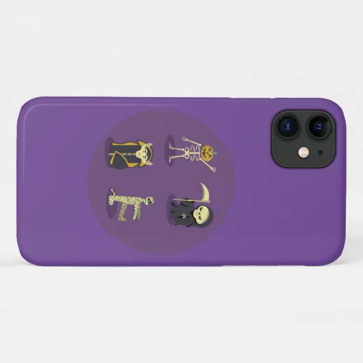 Halloween Skelet Dracula Mummy Grim Reaper Case-Mate iPhone Case (Achterkant (horizontaal))