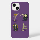 Halloween Skelet Dracula Mummy Grim Reaper Case-Mate iPhone Case (Achterkant)