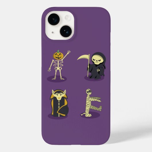 Halloween Skelet Dracula Mummy Grim Reaper Case-Mate iPhone Case (Achterkant)