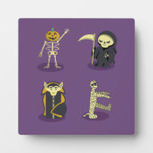 Halloween Skelet Dracula Mummy Grim Reaper Fotoplaat (Voorkant)
