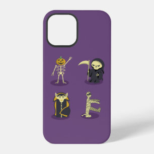 Halloween Skelet Dracula Mummy Grim Reaper iPhone 12 Pro Hoesje