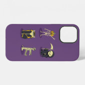 Halloween Skelet Dracula Mummy Grim Reaper iPhone Hoesje (Achterkant horizontaal)