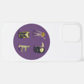 Halloween Skelet Dracula Mummy Grim Reaper iPhone Hoesje (Achterkant horizontaal)