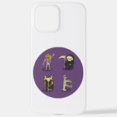 Halloween Skelet Dracula Mummy Grim Reaper iPhone Hoesje (Achterkant)