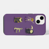 Halloween Skelet Dracula Mummy Grim Reaper iPhone Hoesje (Achterkant horizontaal)