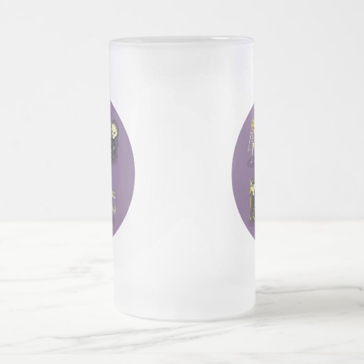 Halloween Skelet Dracula Mummy Grim Reaper Matglas Bierpul (Center)