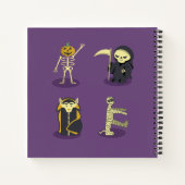 Halloween Skelet Dracula Mummy Grim Reaper Notitieboek (Achterkant)