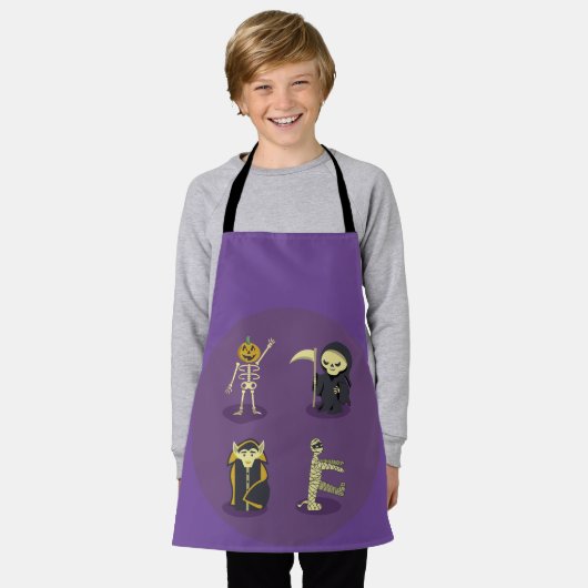 Halloween Skelet Dracula Mummy Grim Reaper Schort (Gedragen)