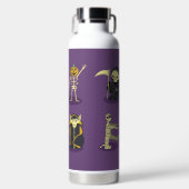Halloween Skelet Dracula Mummy Grim Reaper Waterfles (Voorkant)