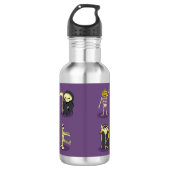 Halloween Skelet Dracula Mummy Grim Reaper Waterfles (Voorkant)