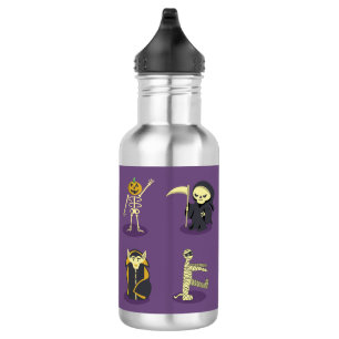 Halloween Skelet Dracula Mummy Grim Reaper Waterfles