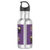Halloween Skelet Dracula Mummy Grim Reaper Waterfles (Achterkant)