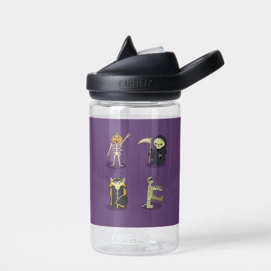 Halloween Skelet Dracula Mummy Grim Reaper Waterfles (Links)
