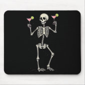 Halloween Skelet Drink Cosmopolitan Tail Muismat (Voorkant)