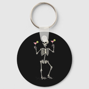 Halloween Skelet Drink Cosmopolitan Tail Sleutelhanger