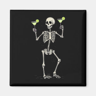 Halloween Skelet Drink Margarita Tail Magneet