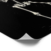 Halloween Skelet Drink Margarita Tail Poster (Hoek)