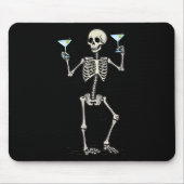 Halloween Skelet Drink Martini Tail Muismat (Voorkant)