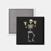 Halloween Skelet Drink Moscow Mule Tail Magneet (Voorkant / Achterkant)
