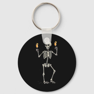Halloween Skelet Drink Peach Bellini Tail Sleutelhanger