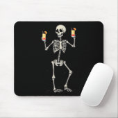 Halloween Skelet Drink Tequila Sunrise Tail Muismat (Met muis)