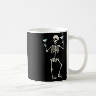 Halloween Skelet Drinkt Martini Staart Koffiemok