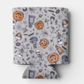 Halloween Skelet en Potions Patroon Blikjeskoeler (Achterkant)