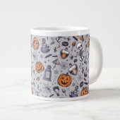 Halloween Skelet en Potions Patroon Grote Koffiekop (Voorkant rechts)