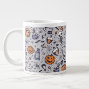 Halloween Skelet en Potions Patroon Grote Koffiekop