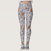 Halloween Skelet en Potions Patroon Leggings (Voorkant)