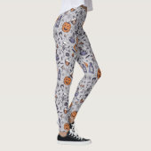 Halloween Skelet en Potions Patroon Leggings (Rechts)