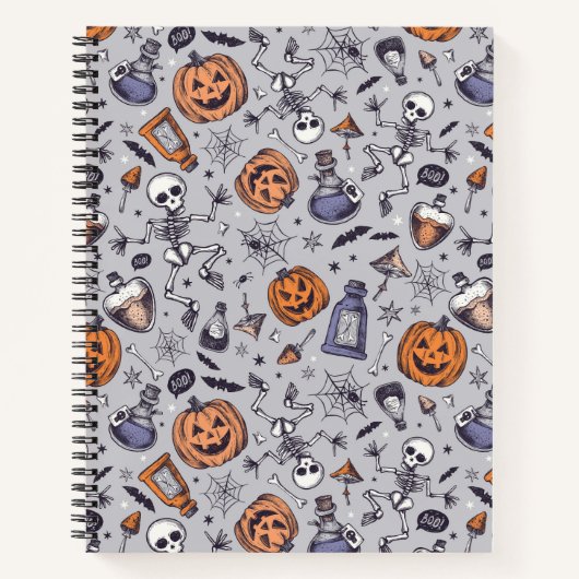  Halloween Skelet en Potions Patroon Notitieboek (Voorkant)