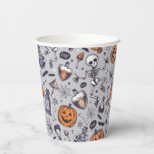  Halloween Skelet en Potions Patroon Papieren Bekers (Achterkant)