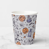  Halloween Skelet en Potions Patroon Papieren Bekers (Links)