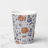  Halloween Skelet en Potions Patroon Papieren Bekers (Rechts)