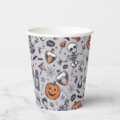 Halloween Skelet en Potions Patroon Papieren Bekers (Voorkant)