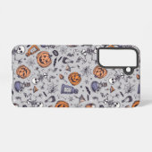  Halloween Skelet en Potions Patroon Samsung Galaxy Hoesje (Achterkant horizontaal)