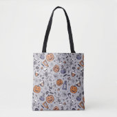 Halloween Skelet en Potions Patroon Tote Bag (Voorkant)