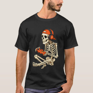 Halloween Skelet Gamer Video Gaming T-shirts voor