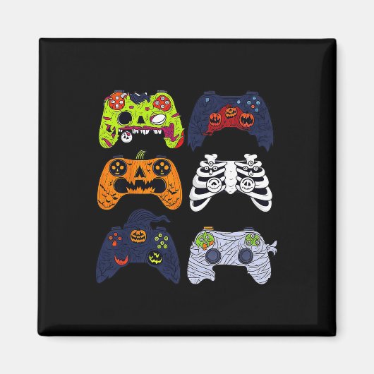 Halloween Skelet Gaming Controllers Zombie Mummy Magneet (Voorkant)