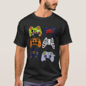 Halloween Skelet Gaming Controllers Zombie Mummy T-shirt (Voorkant)