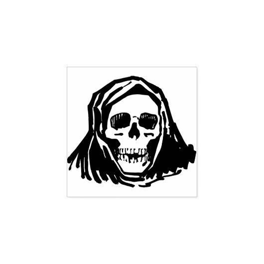 Halloween Skelet Ghoul Stamp Rubberstempel (Afrduk)