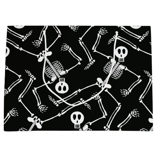 Halloween skelet grote cadeautas (Voorkant)