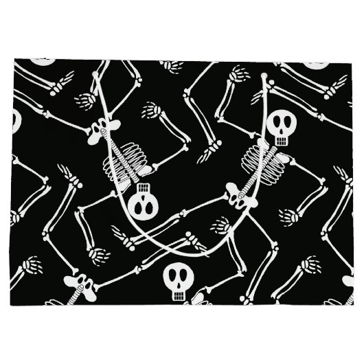 Halloween skelet grote cadeautas (Achterkant)