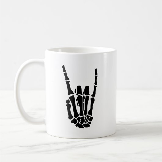 Halloween Skelet Hand 11oz Mok (Links)