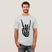 Halloween Skelet Hand Uniseks T-shirt (Voorkant volledig)